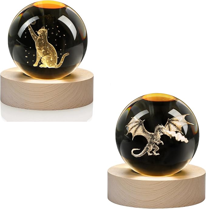 Spherical glass lamp
