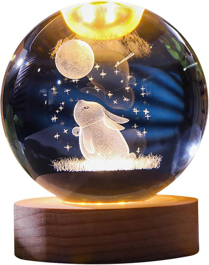 Spherical glass lamp