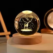Spherical glass lamp